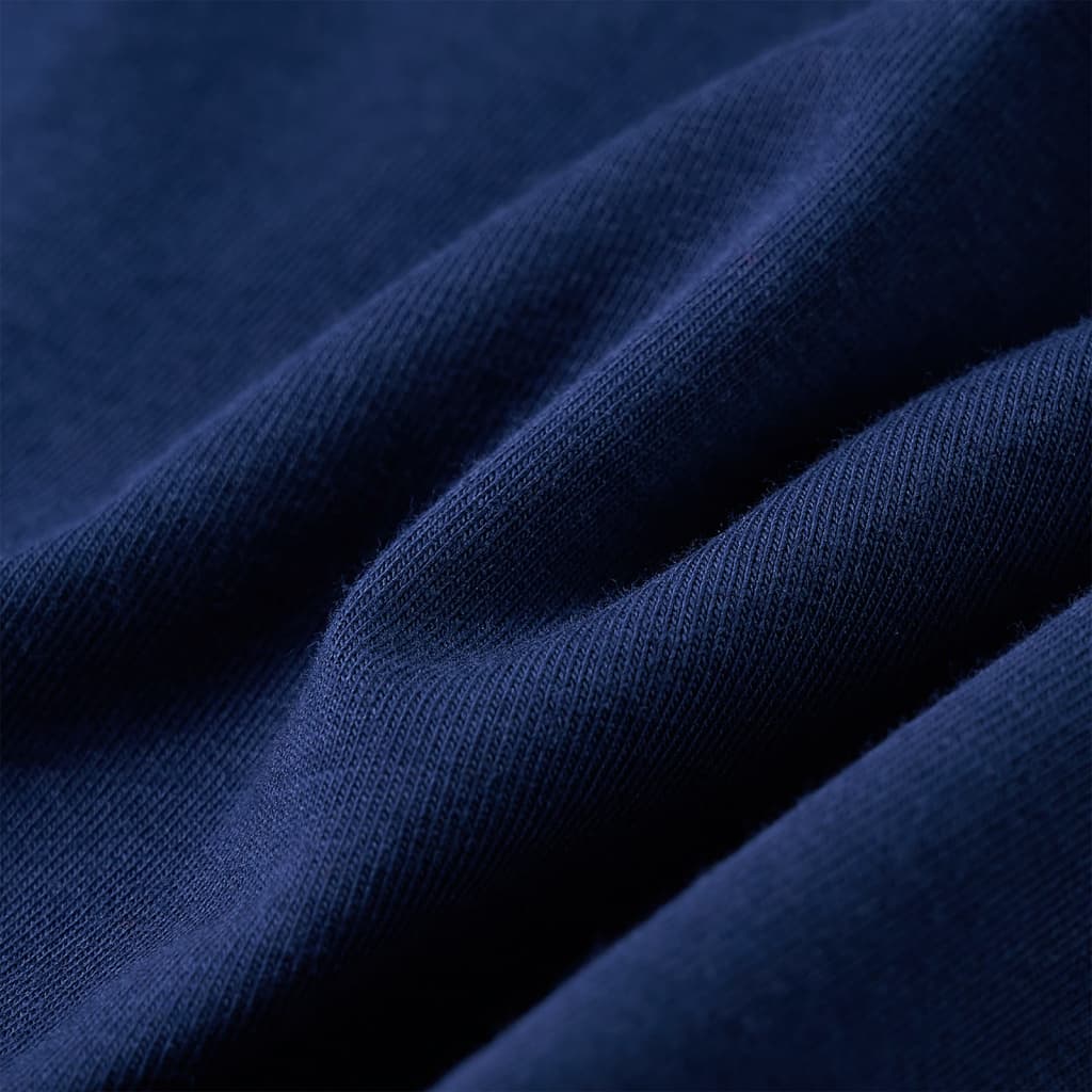 Kinder-Langarmshirt Marineblau 116