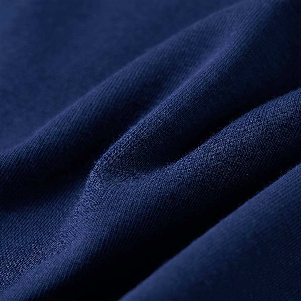Kinder-Langarmshirt Marineblau 128