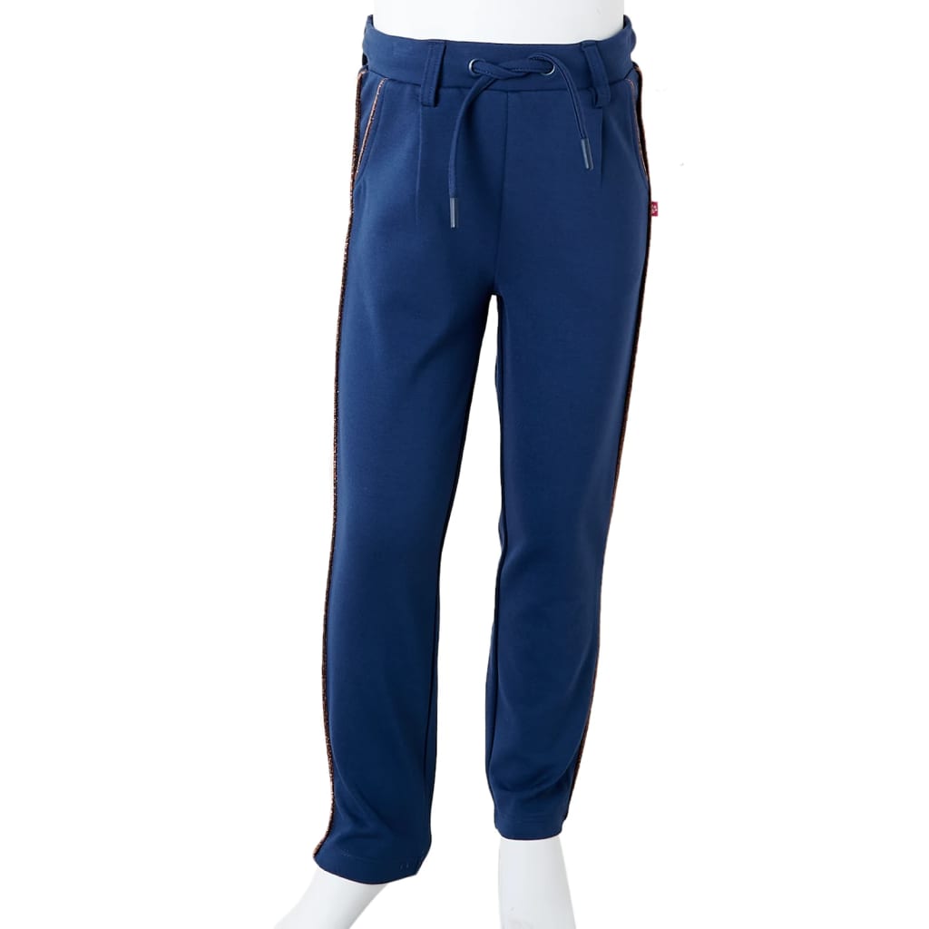 Kinderhose mit Kordelzug Marineblau 104