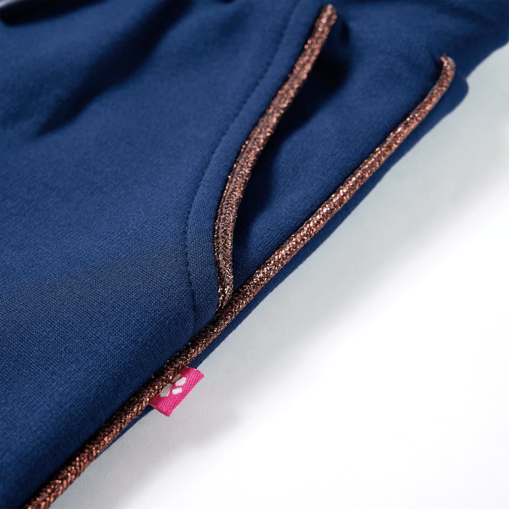 Kinderhose mit Kordelzug Marineblau 116