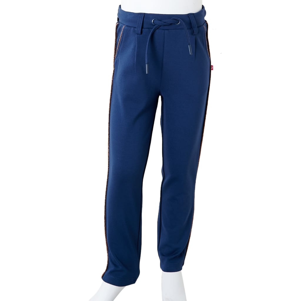 Kinderhose mit Kordelzug Marineblau 116