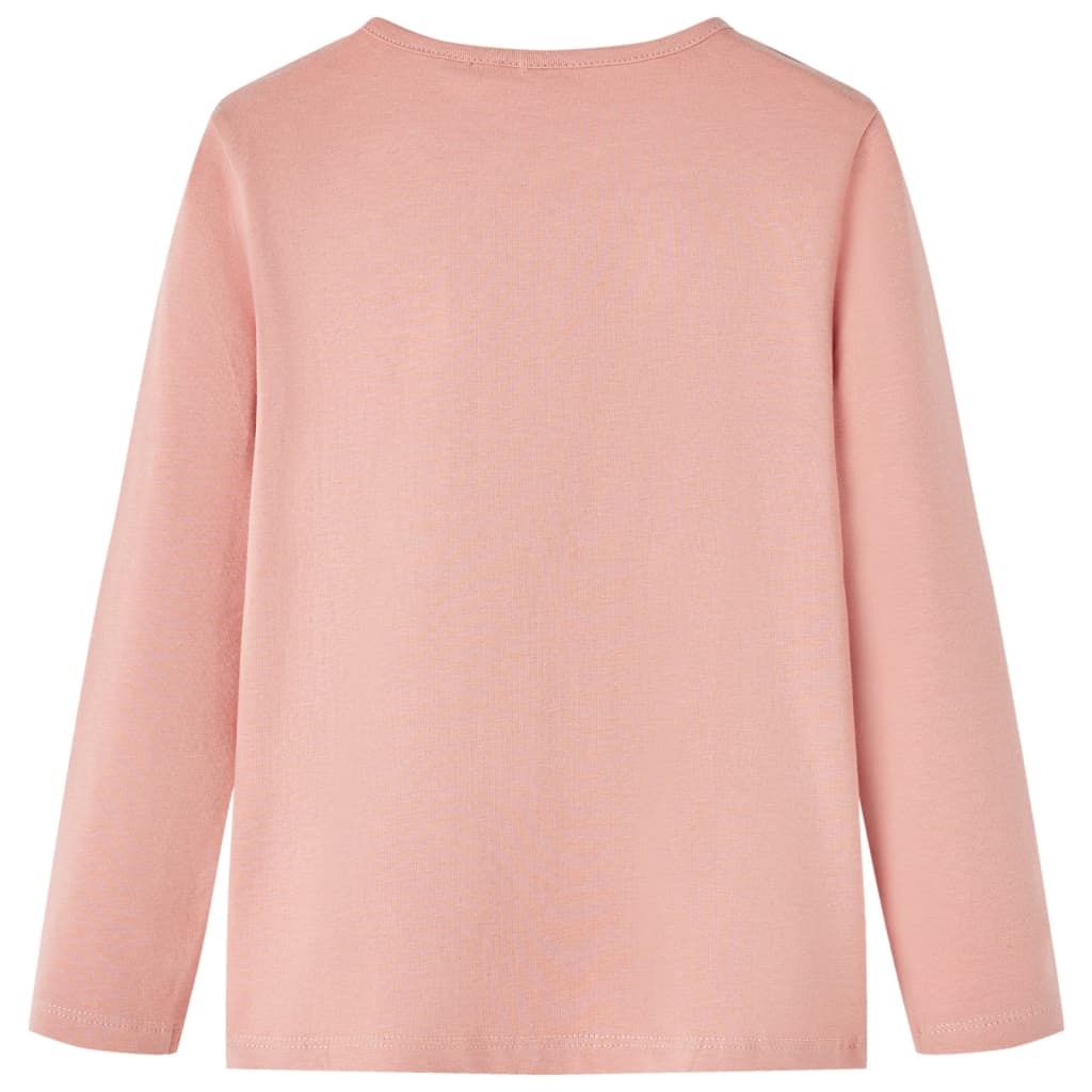 Kinder-Langarmshirt Hellrosa 128