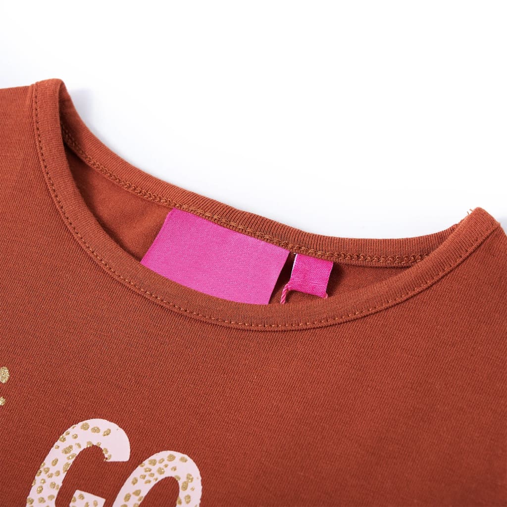 Kinder-Langarmshirt Cognac 116