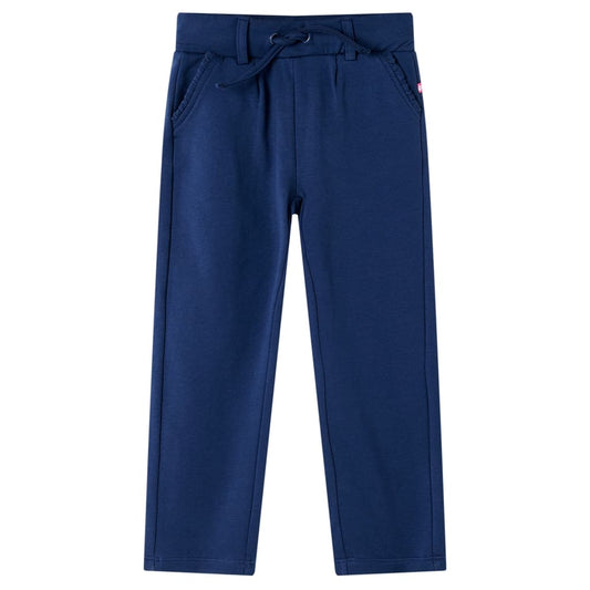 Kinderhose mit Kordelzug Marineblau 128