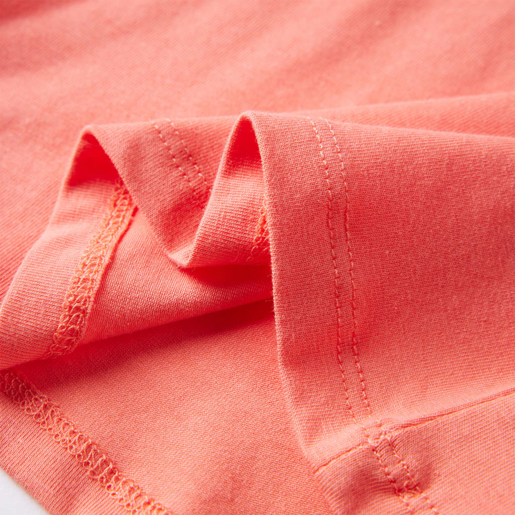 Kinder-Langarmshirt Korallenrosa 128