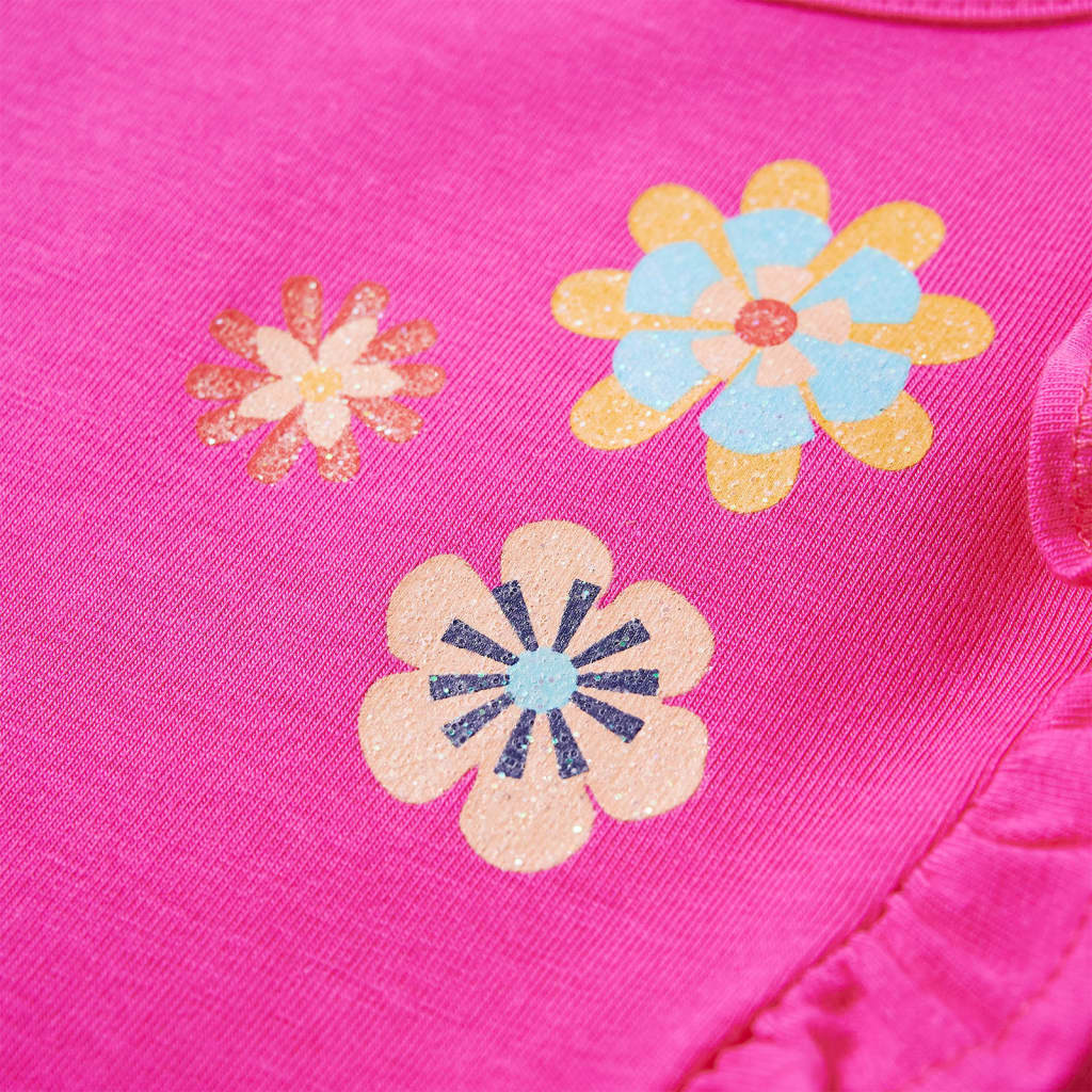 Kinder-Langarmshirt Dunkelrosa 92