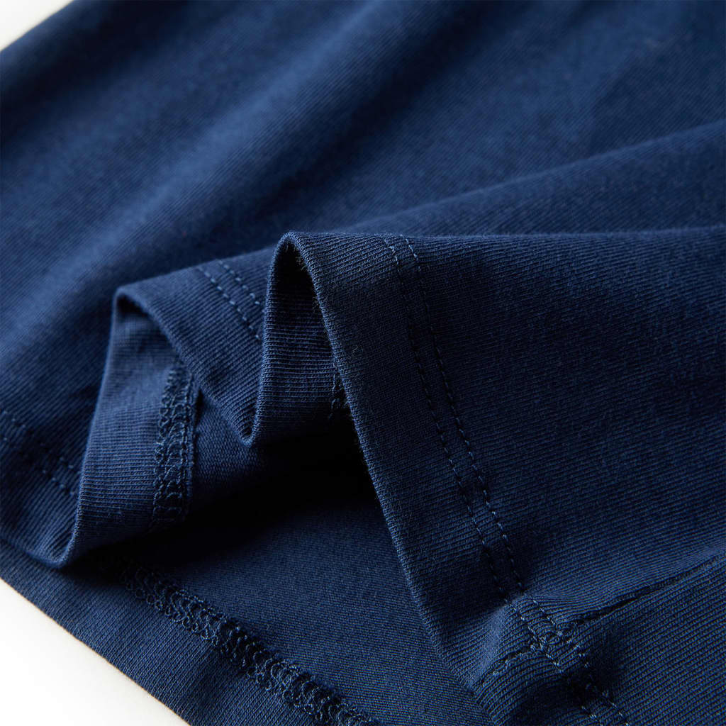 Kinder-Langarmshirt Marineblau 140