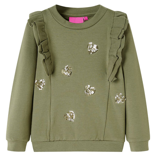 Kinder-Sweatshirt Khaki 128