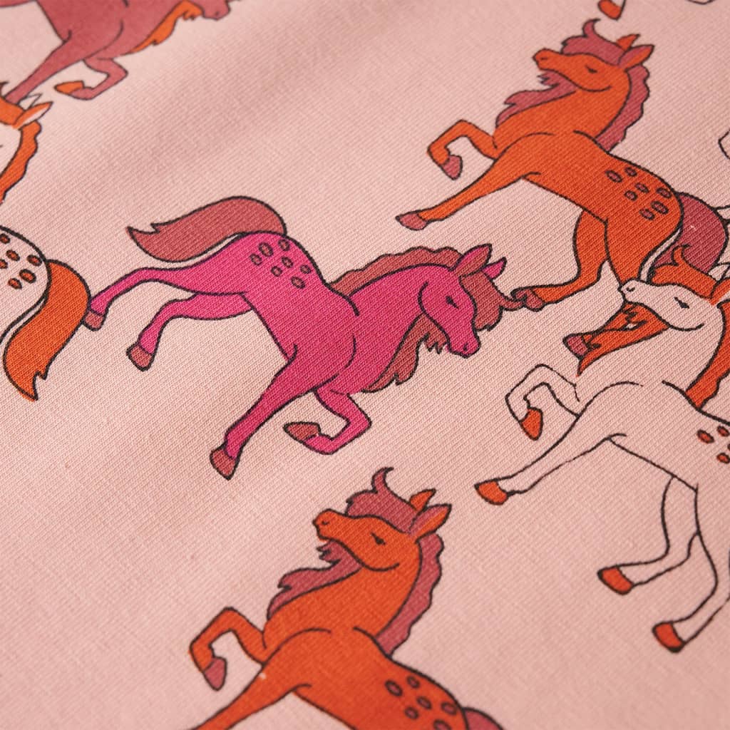 Kinderpyjama mit Langen Ärmeln Hellrosa 104