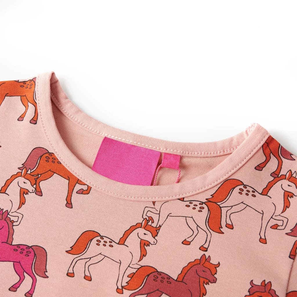 Kinderpyjama mit Langen Ärmeln Hellrosa 140