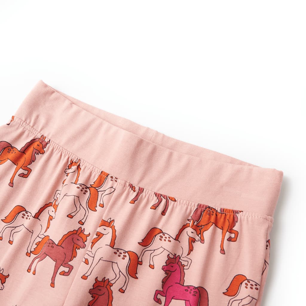 Kinderpyjama mit Langen Ärmeln Hellrosa 140