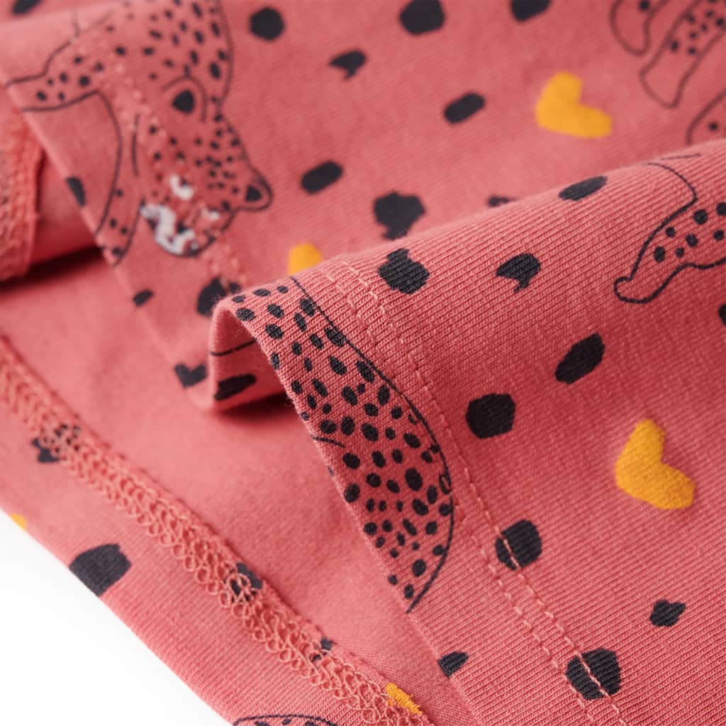 Kinderpyjama mit Langen Ärmeln Altrosa 128