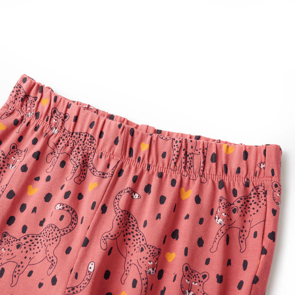 Kinderpyjama mit Langen Ärmeln Altrosa 128