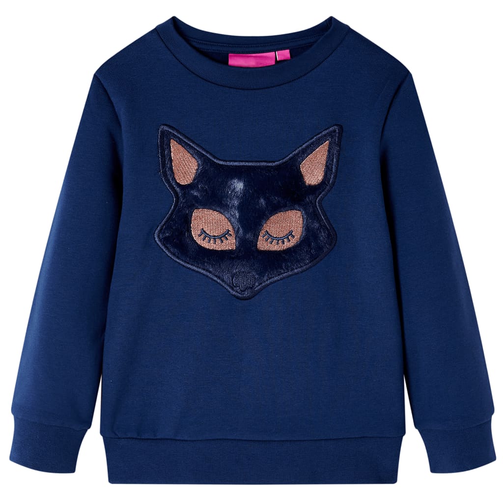 Kinder-Sweatshirt Marineblau 128