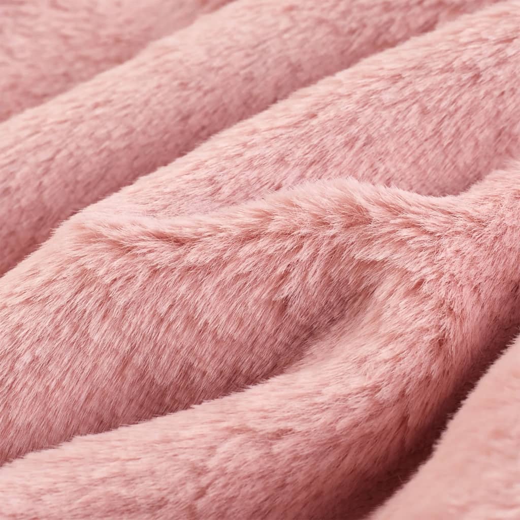 Kindermantel Kunstpelz Rosa 104