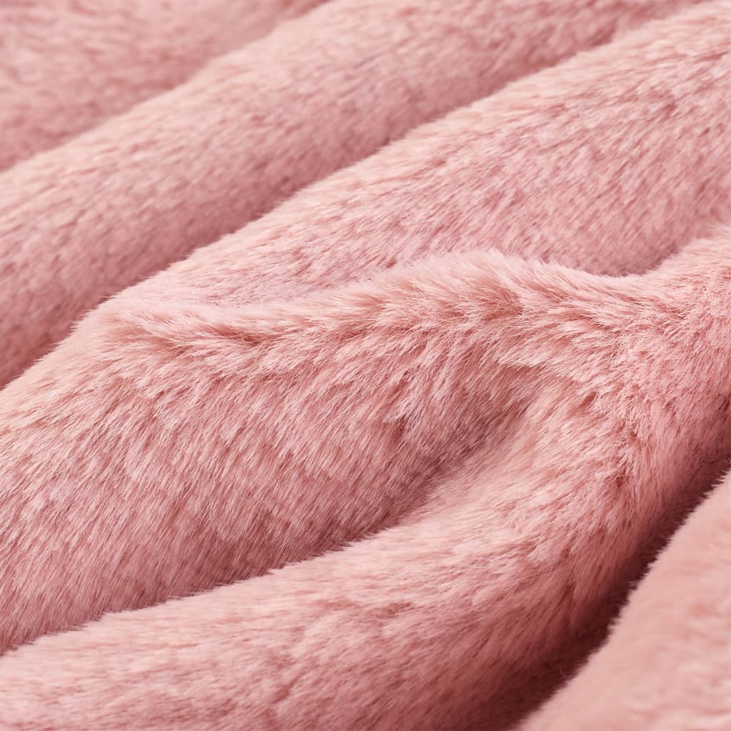Kindermantel Kunstpelz Rosa 128