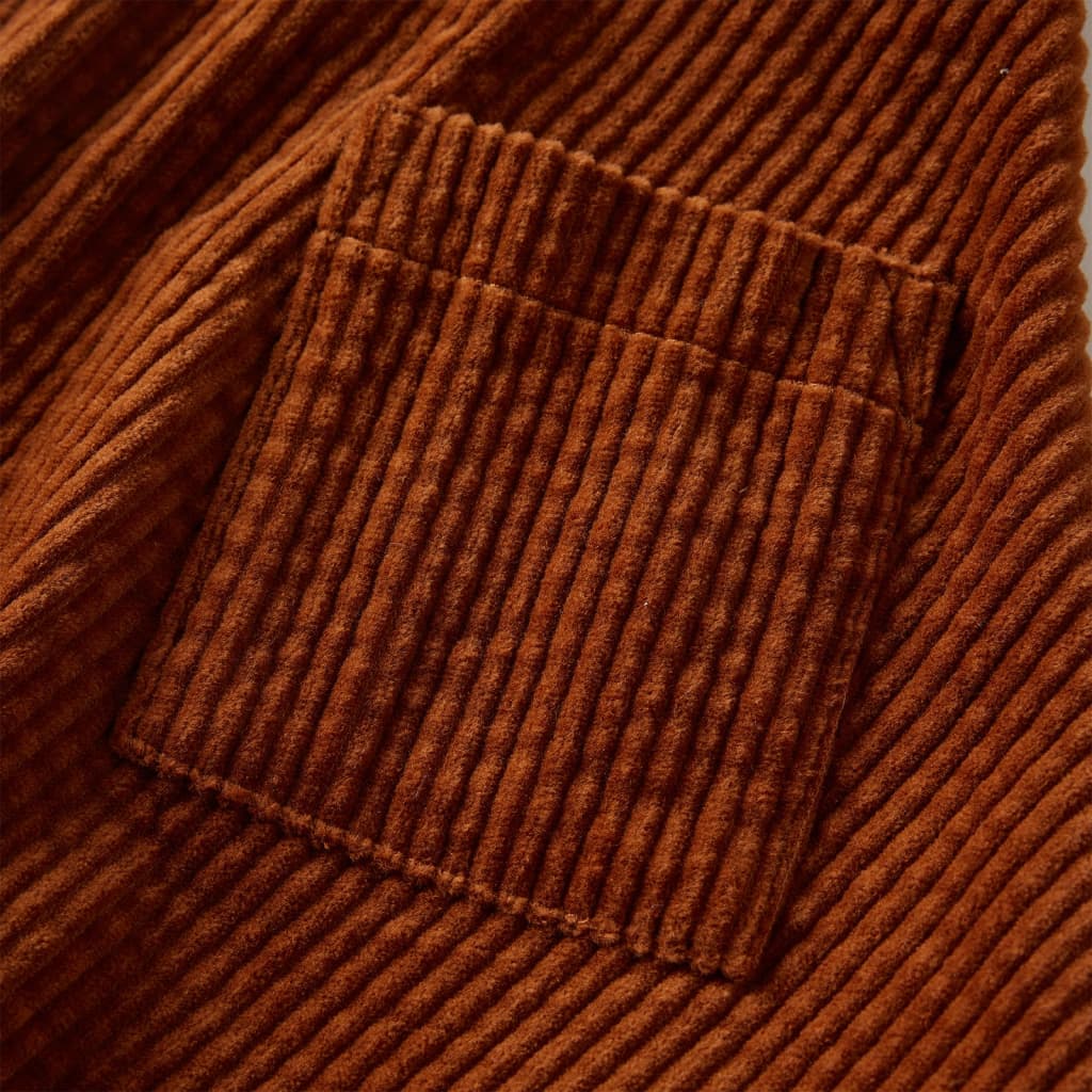 Kinderrock mit Taschen Cord Cognac 104