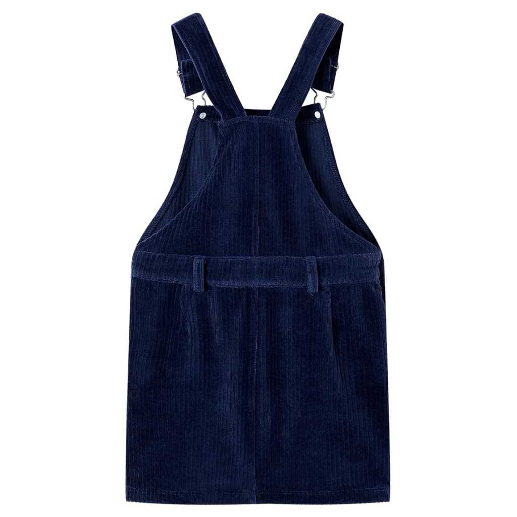 Kinder-Latzkleid Cord Marineblau 116