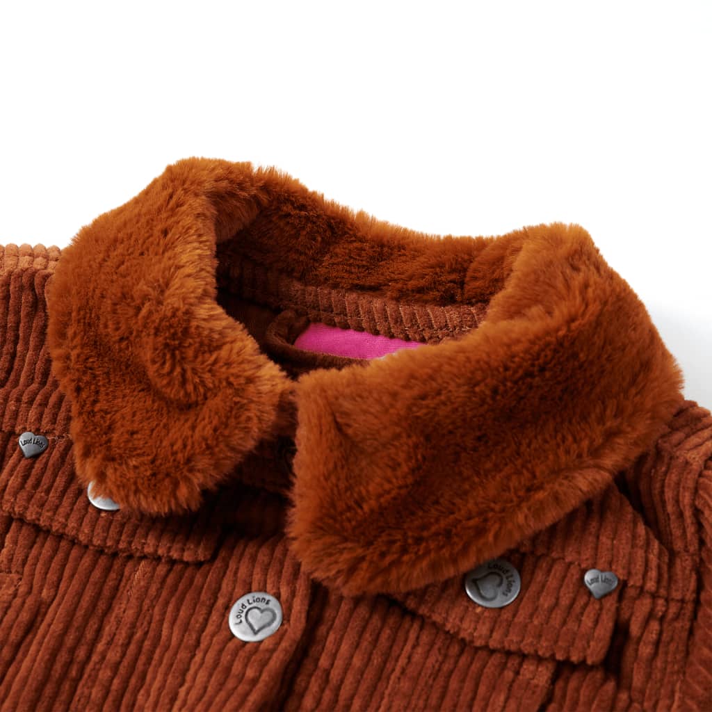 Kinderjacke Cord Cognac 104
