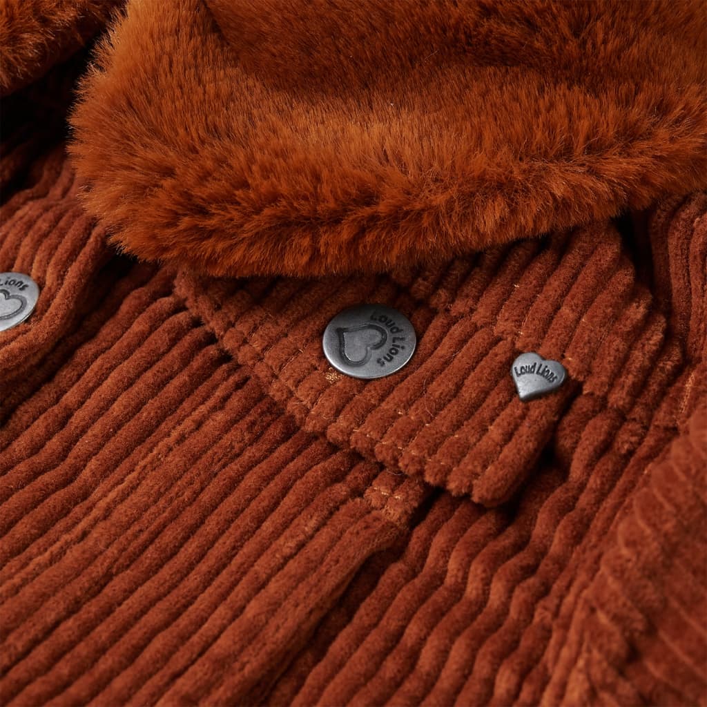 Kinderjacke Cord Cognac 104