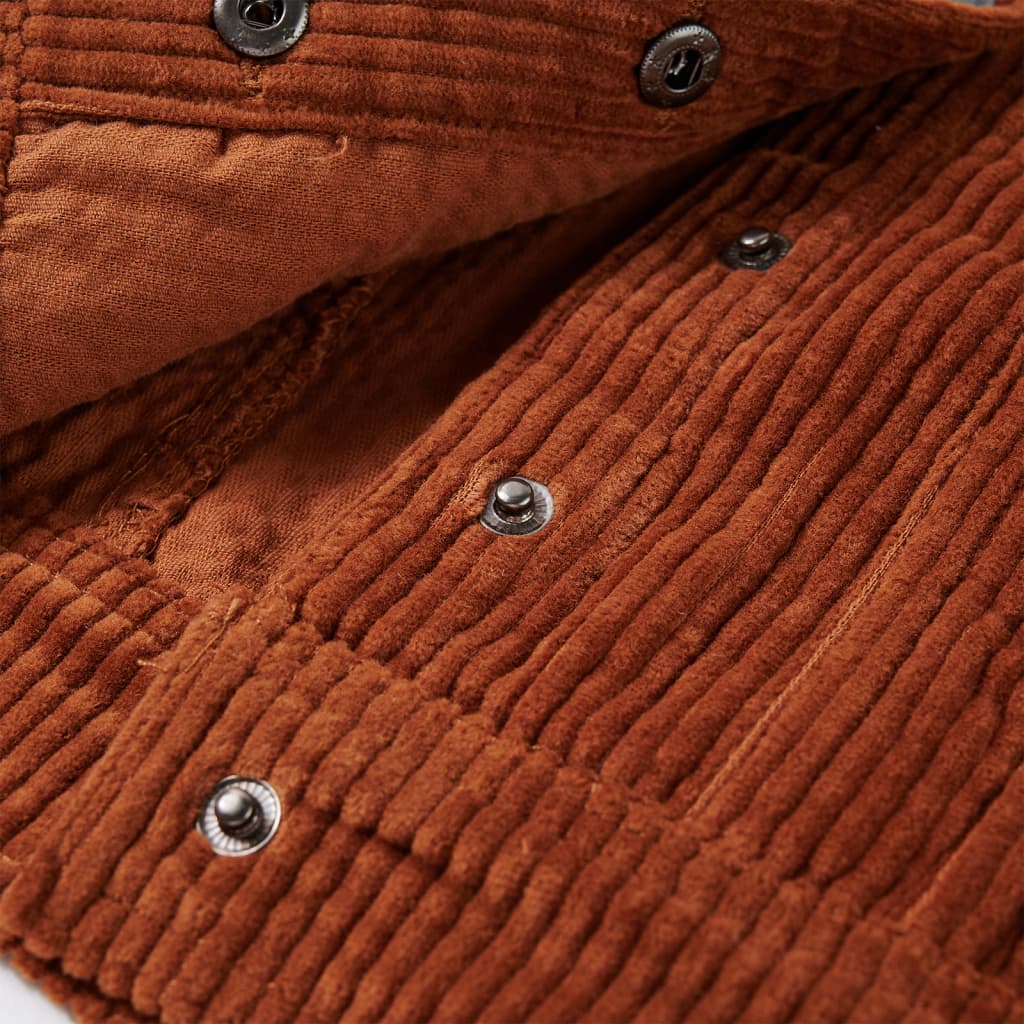 Kinderjacke Cord Cognac 104