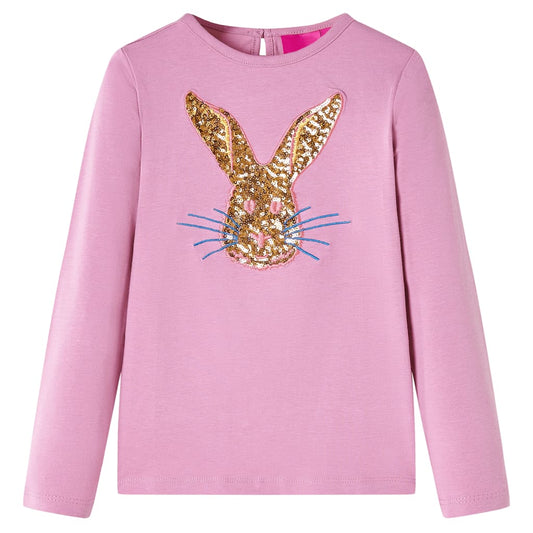 Kinder-Langarmshirt Dunkelrosa 116