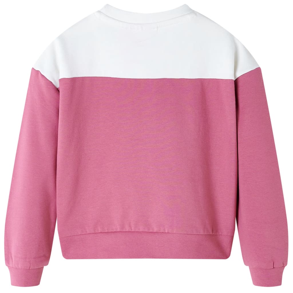 Kinder-Sweatshirt Himbeerrosa 128