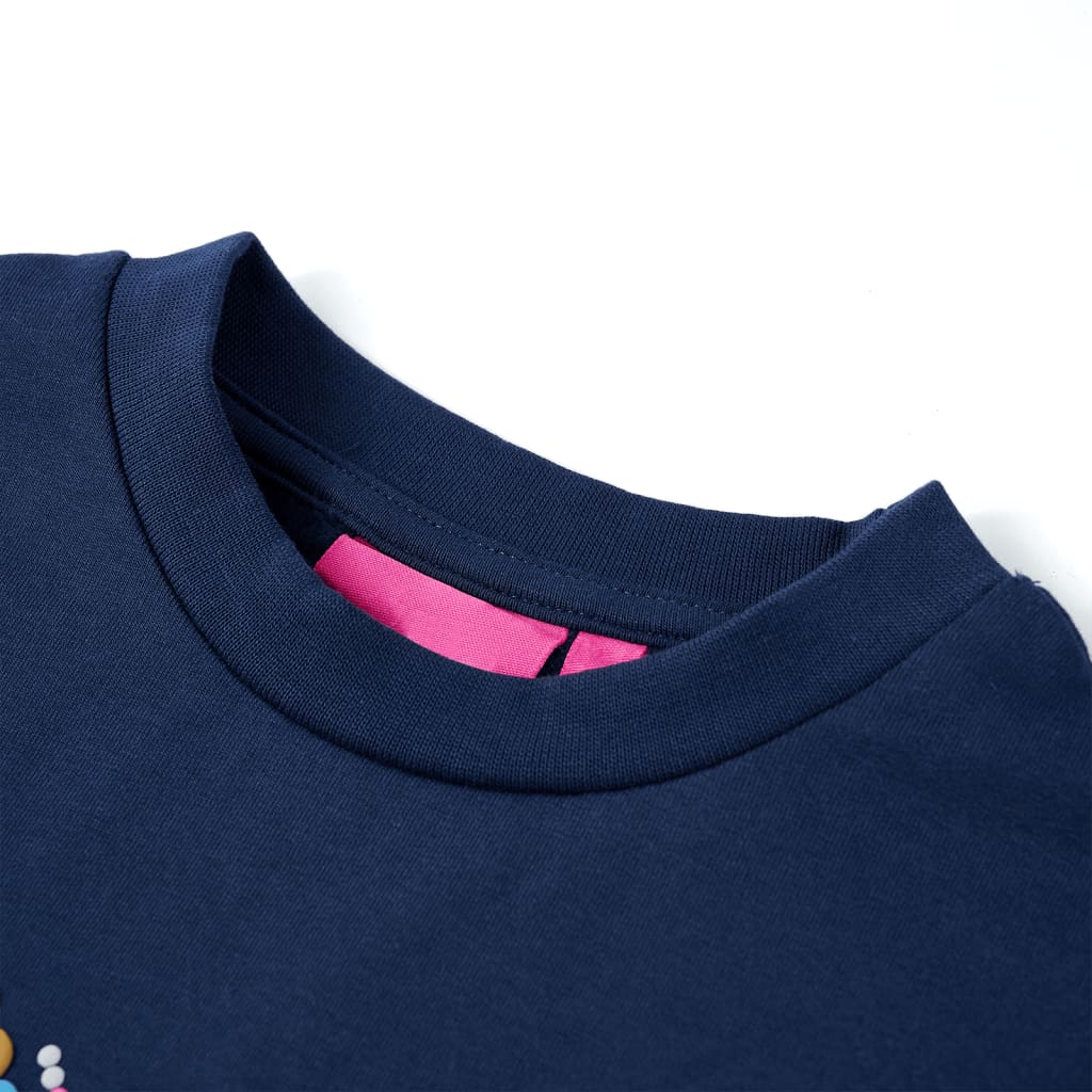 Kinder-Sweatshirt Marineblau 116