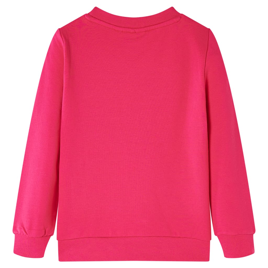 Kinder-Sweatshirt Knallrosa 104