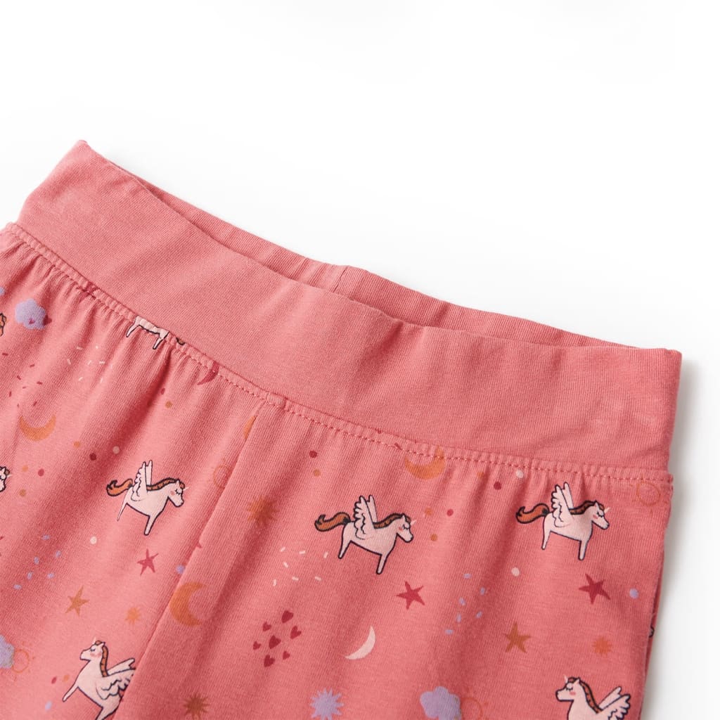 Kinderpyjama mit Langen Ärmeln Altrosa 140