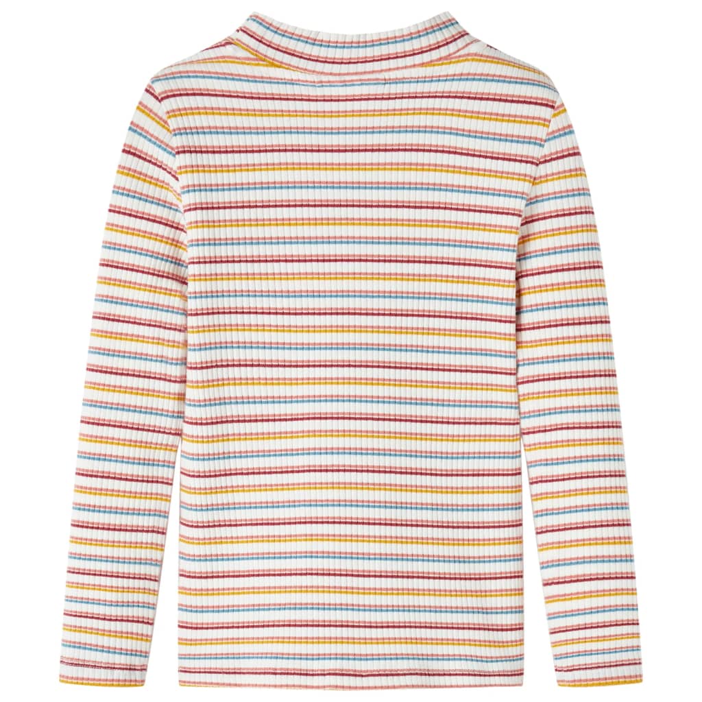 Kinder-Langarmshirt Halbrollkragen Ecru 140