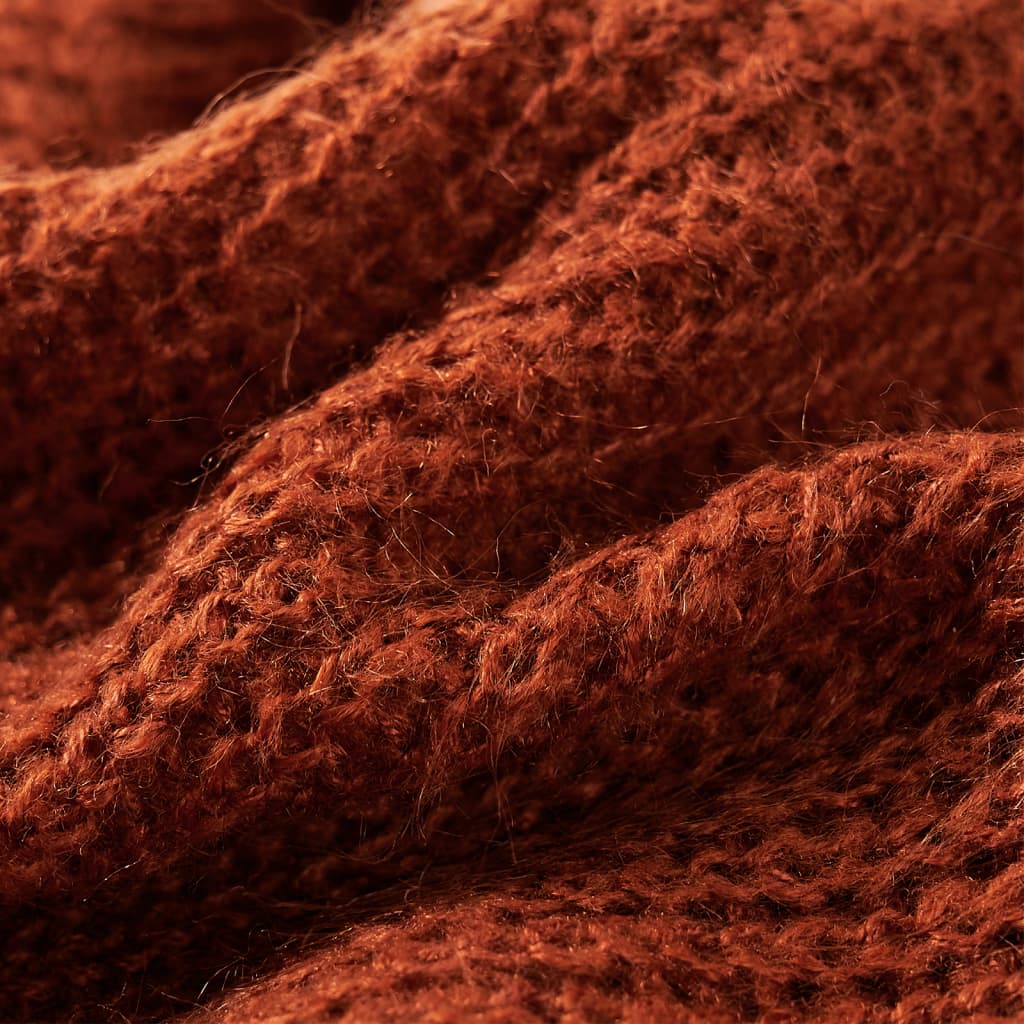 Kinder-Pulloverweste Gestrickt Cognac 92