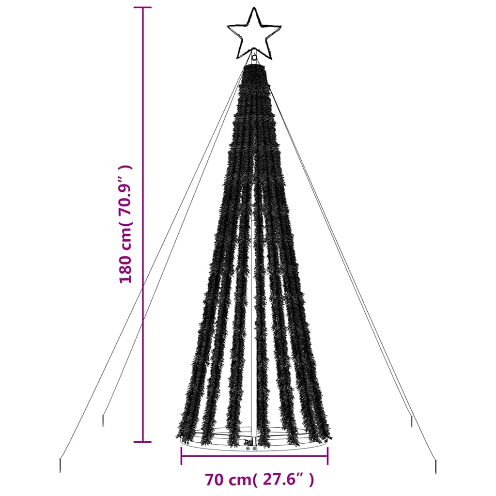LED Weihnachtsbaum 275 LEDs Warmweiß 180 cm