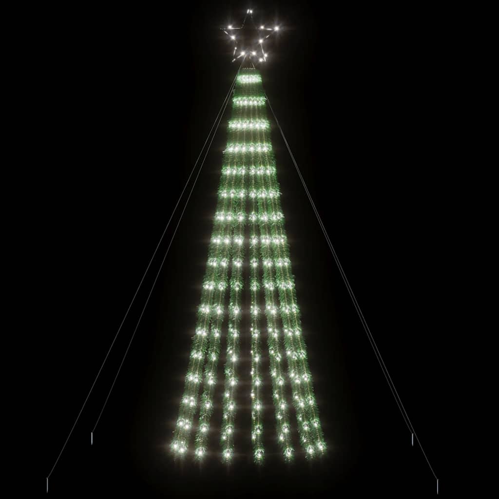LED Weihnachtsbaum 275 LEDs Kaltweiß 180 cm