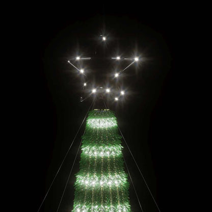 LED Weihnachtsbaum 275 LEDs Kaltweiß 180 cm