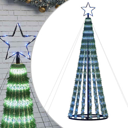 LED Weihnachtsbaum 275 LEDs Blau 180 cm