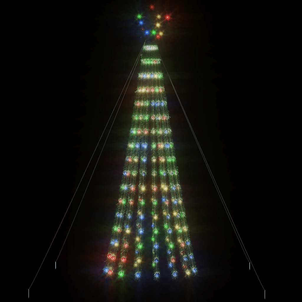 LED Weihnachtsbaum 275 LEDs Mehrfarbig 180 cm