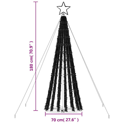 LED Weihnachtsbaum 275 LEDs Mehrfarbig 180 cm