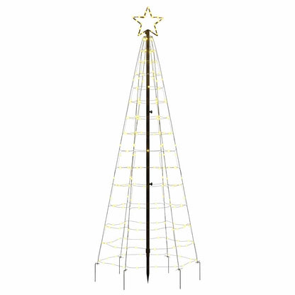 LED-Weihnachtsbaum mit Erdspießen 220 LEDs Warmweiß 180 cm