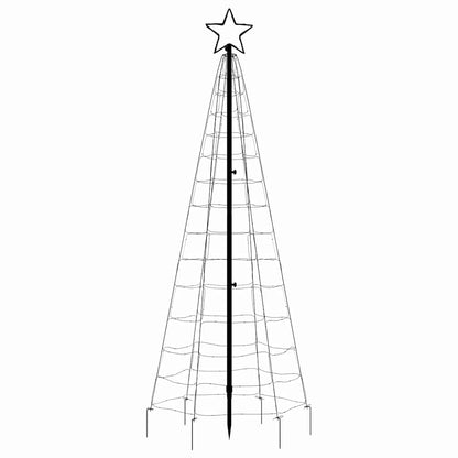LED-Weihnachtsbaum mit Erdspießen 220 LEDs Mehrfarbig 180 cm