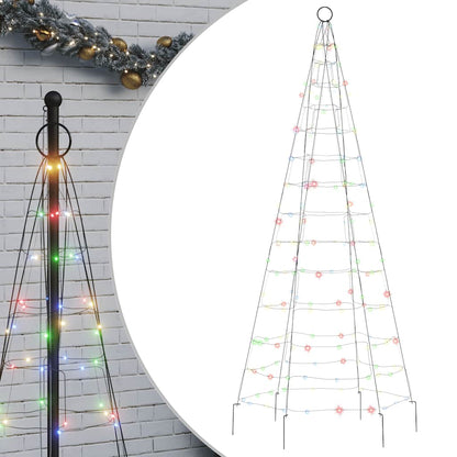 LED-Weihnachtsbaum 200 LEDs Mehrfarbig 180 cm