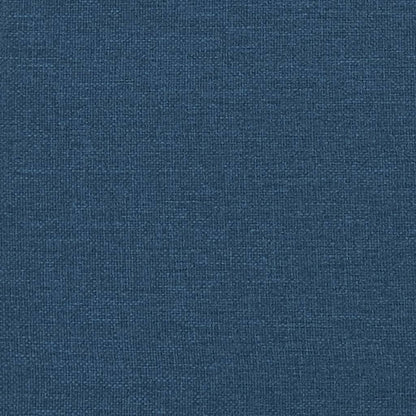 Relaxsessel mit Fußteil Blau Stoff