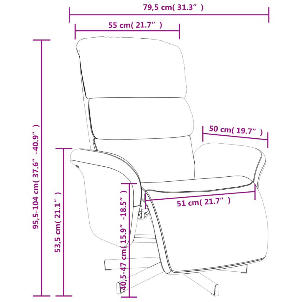Fauteuil relax avec repose-pieds en tissu jaune clair