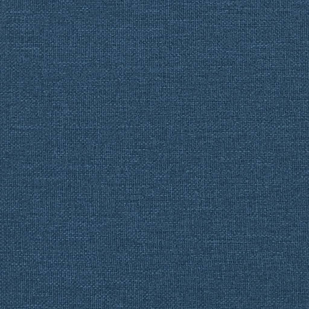 Relaxsessel mit Fußteil Blau Stoff