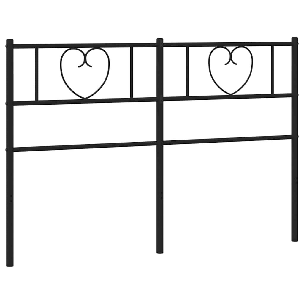 Ersatz-Kopfteil Metall Schwarz 120 cm