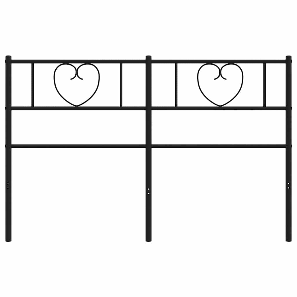 Ersatz-Kopfteil Metall Schwarz 160 cm