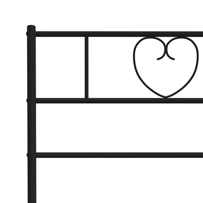 Ersatz-Kopfteil Metall Schwarz 160 cm