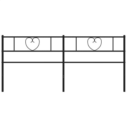 Ersatz-Kopfteil Metall Schwarz 180 cm