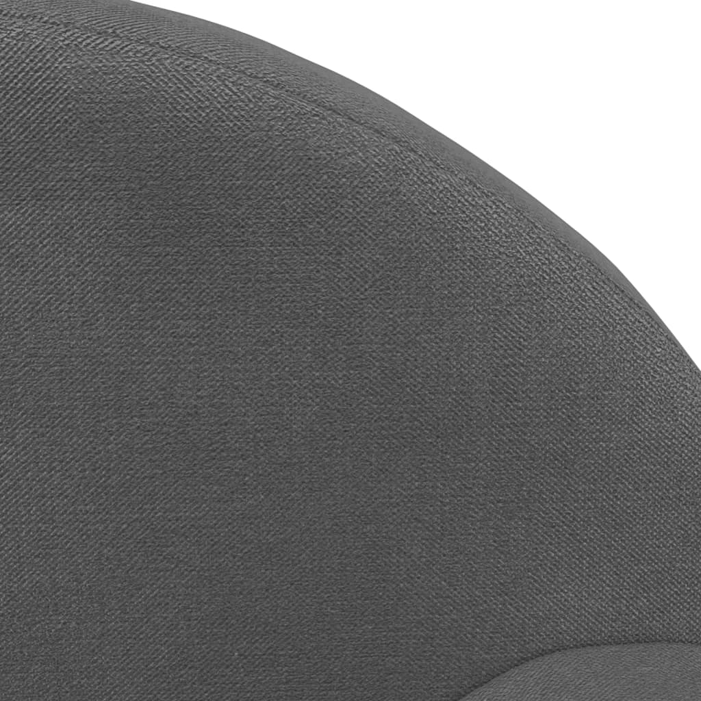 Canapé enfant anthracite en peluche douce