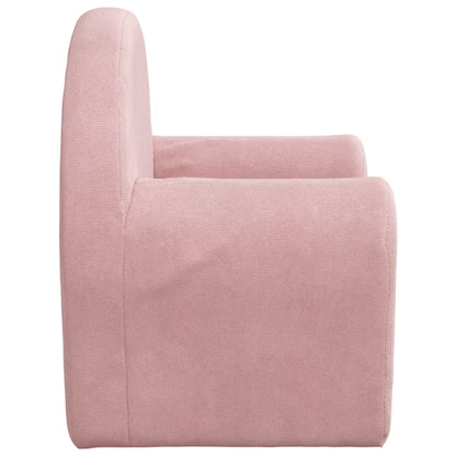 Kindersofa Rosa Weicher Plüsch